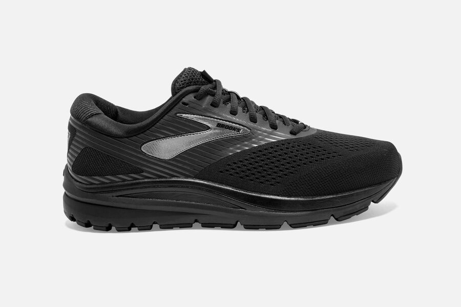 Brooks Addiction 14 Mens UK - Road Running Shoes - Black/Grey/Black 039-DKFYLH